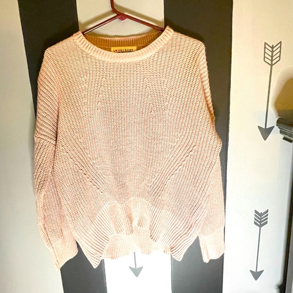 Forever 21 Pink Sweater size L crewneck - Picture 1 of 3